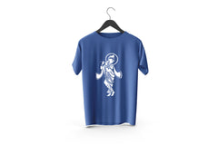 Lord Krishna Printed Patch Designed T-shirt | Janmashtami Special Printed T-shirt | Religious Printed Design T-shirt