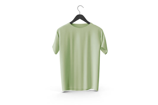 Summer Comfort  PaleGreen Color Plain T-Shirts |Casual Comfort, Cool Cotton Vibes, T-Shirts collection