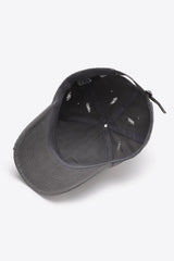 Distressed Adjustable Baseball Cap