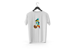 Lord Krishna Printed Patch Designed T-shirt | Janmashtami Special Printed T-shirt | Religious Printed Design T-shirt