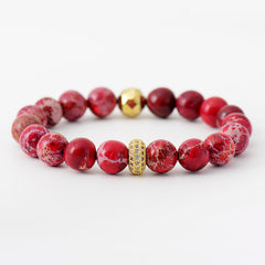 Natural Stone Beaded Bracelet