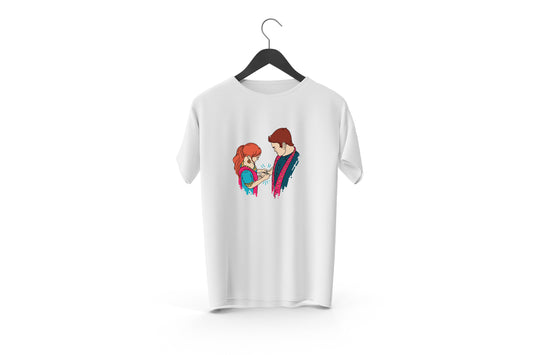 Raksha Bandhan Special Designed Tshirt | Cutie Painted Designed Print, Sibling Bonding, Celebrate and Gifted Your Siblings on this Rakhi