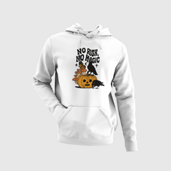 No Rish No Magic Printed Halloween Hoodies Designs | Casual Comfort, Cool Cotton Vibes, Halloween Hoodies