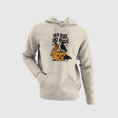 No Rish No Magic Printed Halloween Hoodies Designs | Casual Comfort, Cool Cotton Vibes, Halloween Hoodies