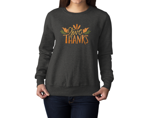 Thankful Vibes Women's Thanksgiving Sweatshirts || Women's Thanksgiving Sweatshirt Collection