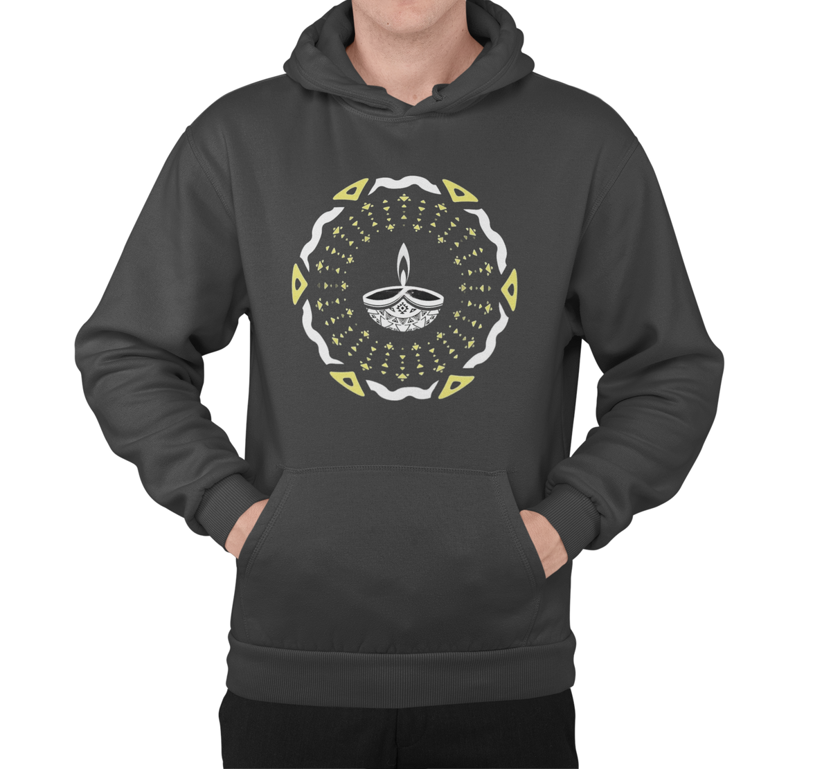 Cultural Comfort Diwali Men's Hoodies || Festive Fusion Diwali Inspired Men's Hoodies