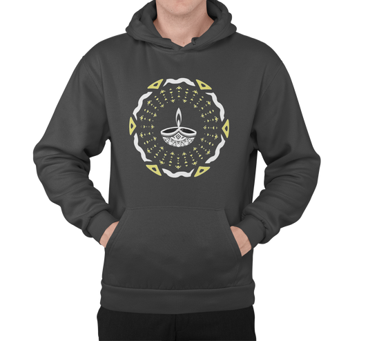 Cultural Comfort Diwali Men's Hoodies || Festive Fusion Diwali Inspired Men's Hoodies