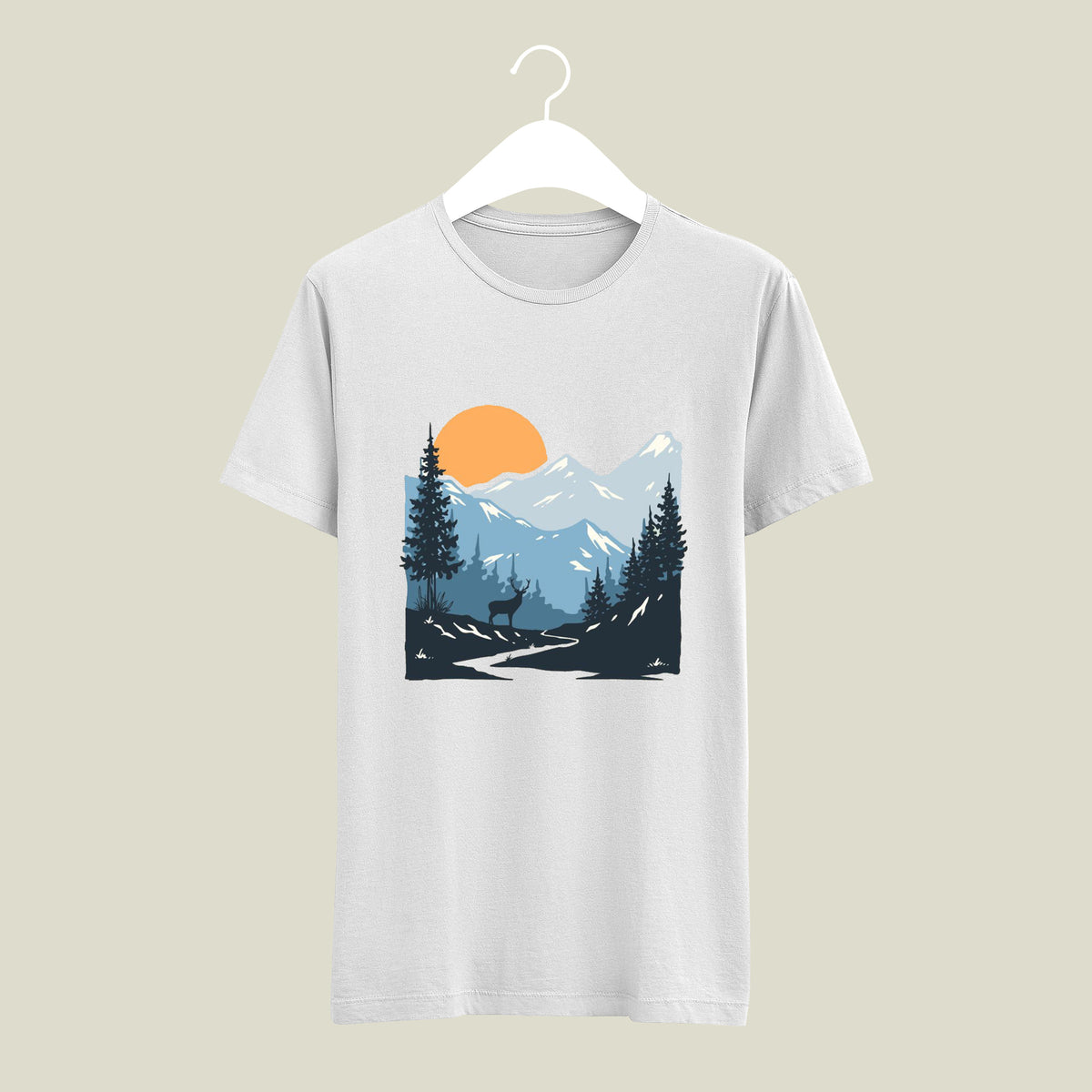 Summer Sunset T-Shirts For Men| Casual, Coolness in Motion, Cotton T-Shirts