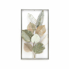 Wall Decoration DKD Home Decor Green Beige Multicolour Golden Leaf of