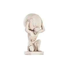 Decorative Garden Figure DKD Home Decor Atlas White Magnesium (31 x 28