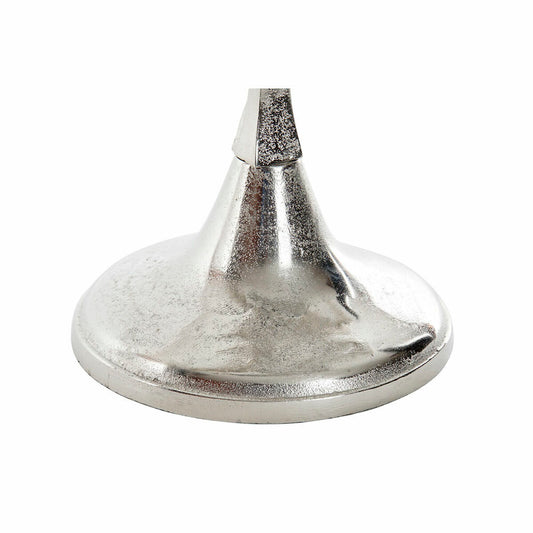 Candle Holder DKD Home Decor Silver Aluminium Modern 38 x 10 x 38 cm