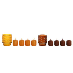 Candle Set DKD Home Decor 36 g Urban (2 Units) (12 Units)