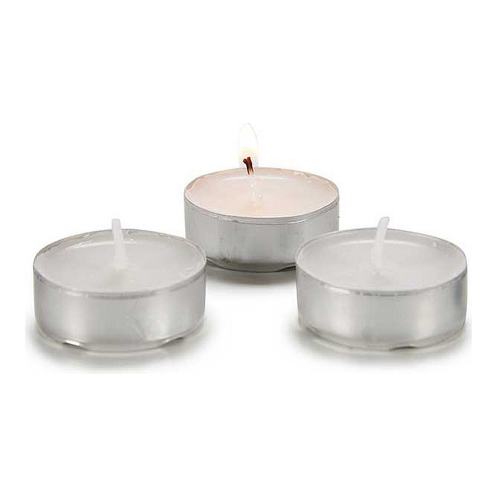 Candle Set Tea Lights Silver White (30 pcs)