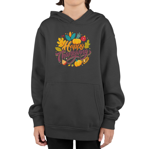 Autumn Comfort Hoodies for Kids || Happy Thanksgiving  Day Printed Design Hoodie For Kids