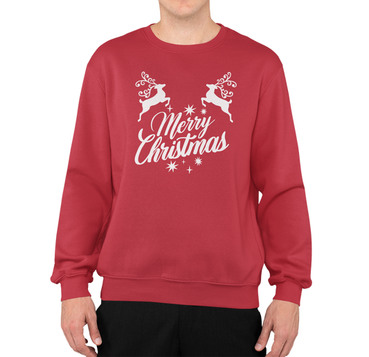 Merry & Bright Men’s Christmas Sweaters  Printed Christmas design  || Ultimate Christmas Sweaters for Men