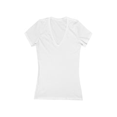 Women's Jersey Short Sleeve Deep V-Neck T-Shirt