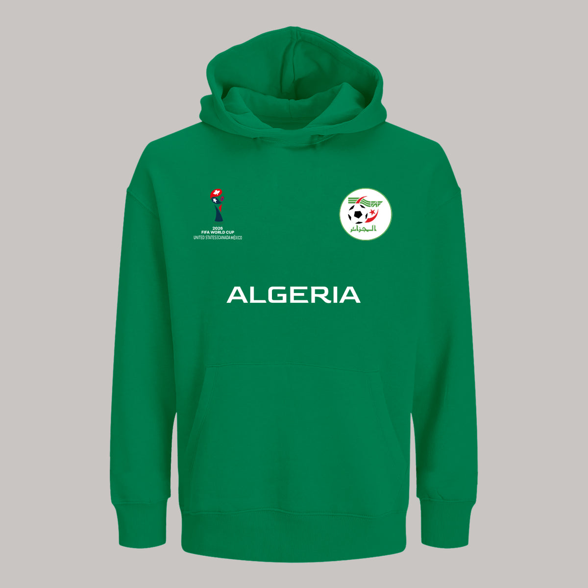 Algeria Soccer Team Fan Hoodie – 2026 World Cup Football Sweatshirt