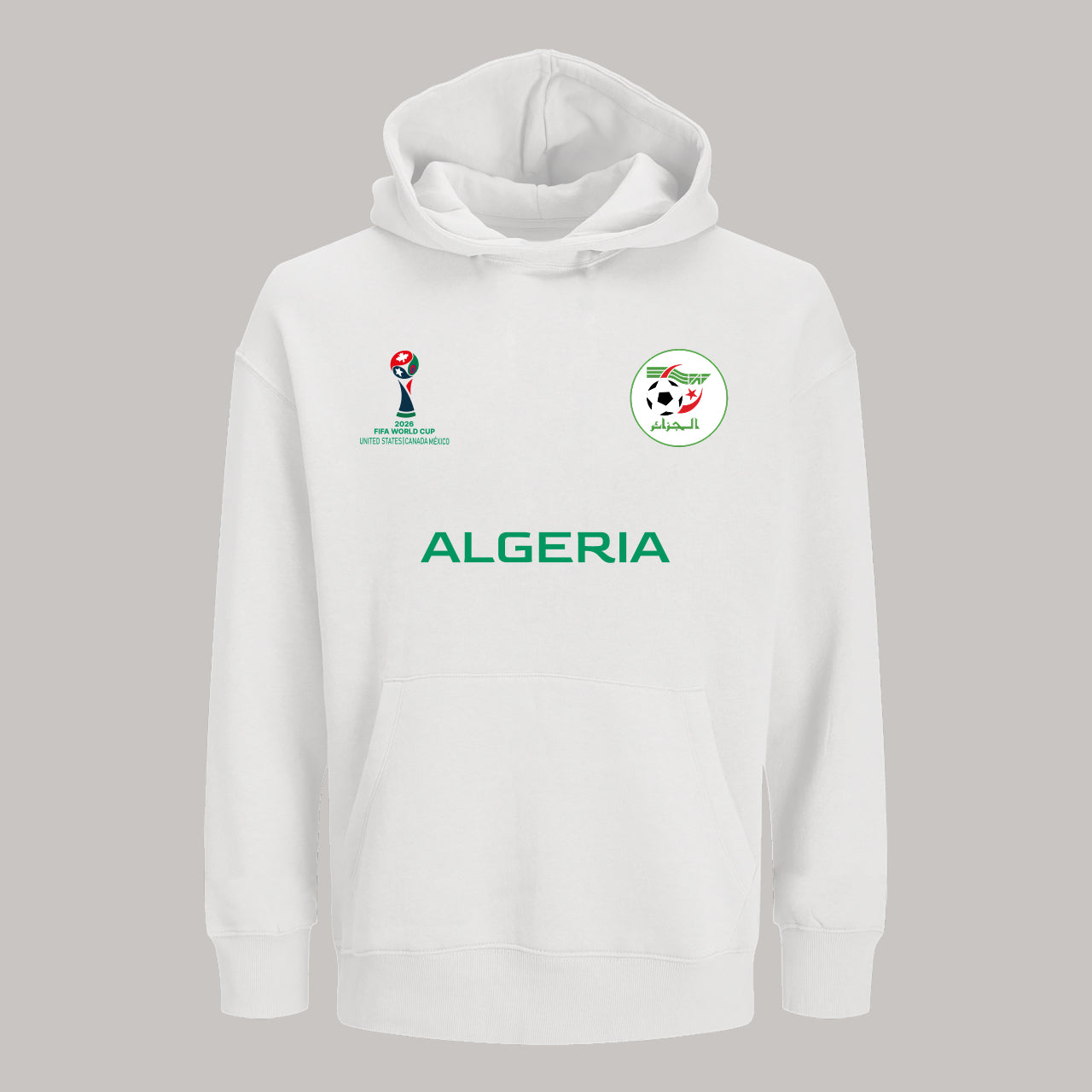 Algeria Soccer Team Fan Hoodie – 2026 World Cup Football Sweatshirt