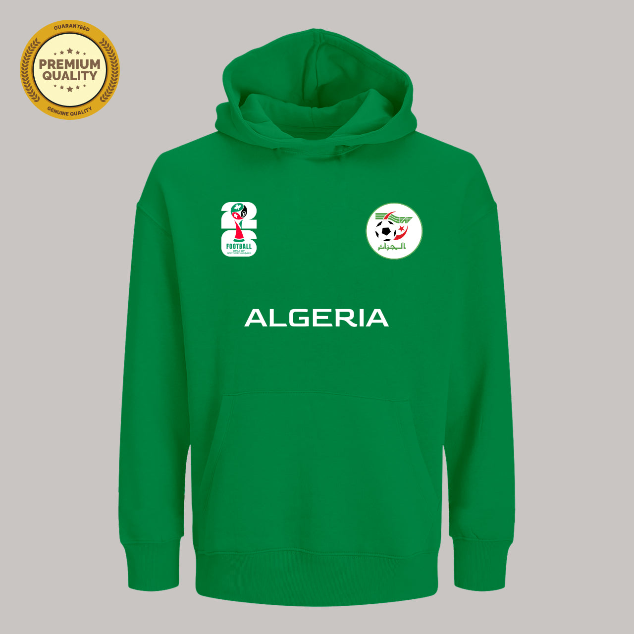 Algeria Soccer Team Fan Hoodie – 2026 World Cup Football Sweatshirt