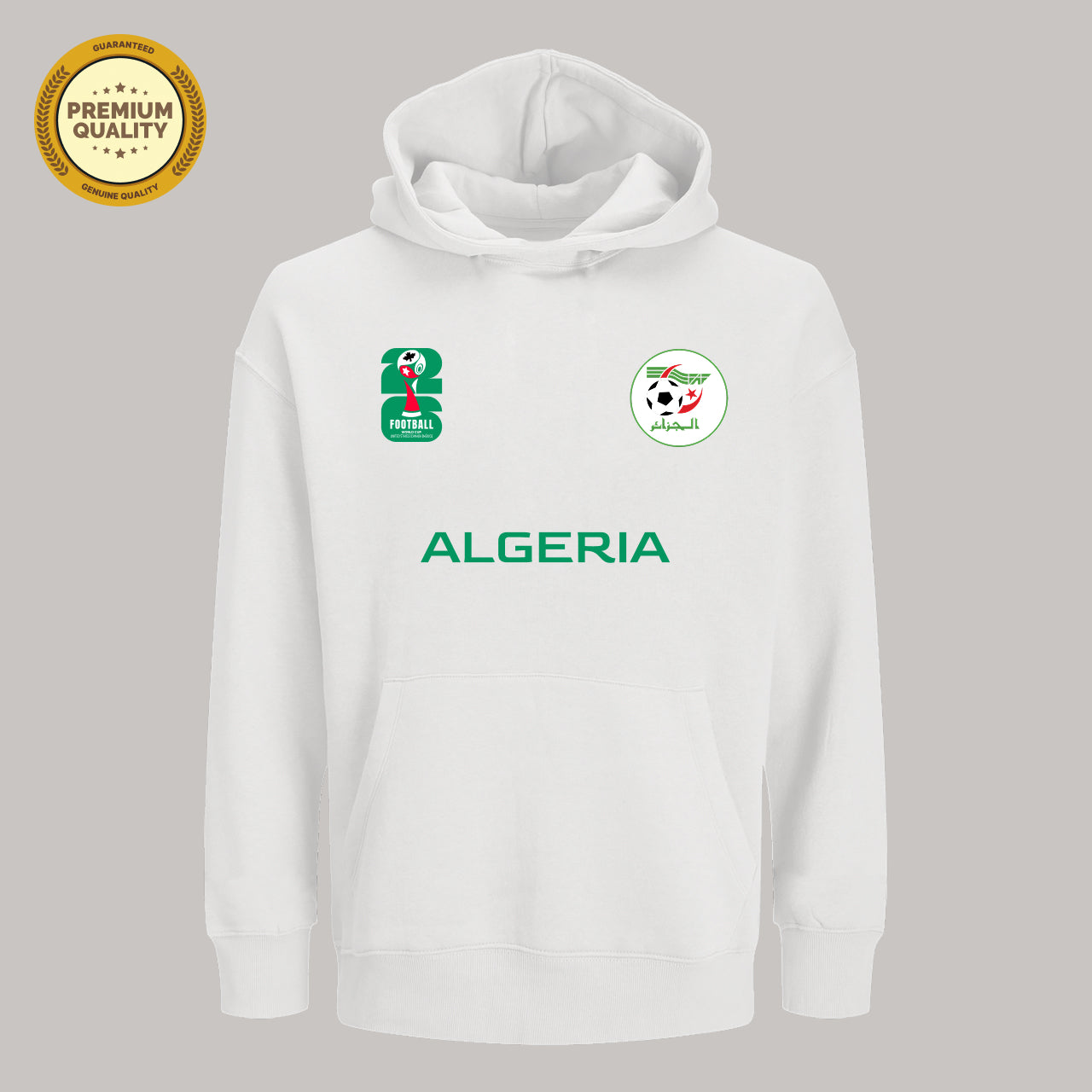 Algeria Soccer Team Fan Hoodie – 2026 World Cup Football Sweatshirt