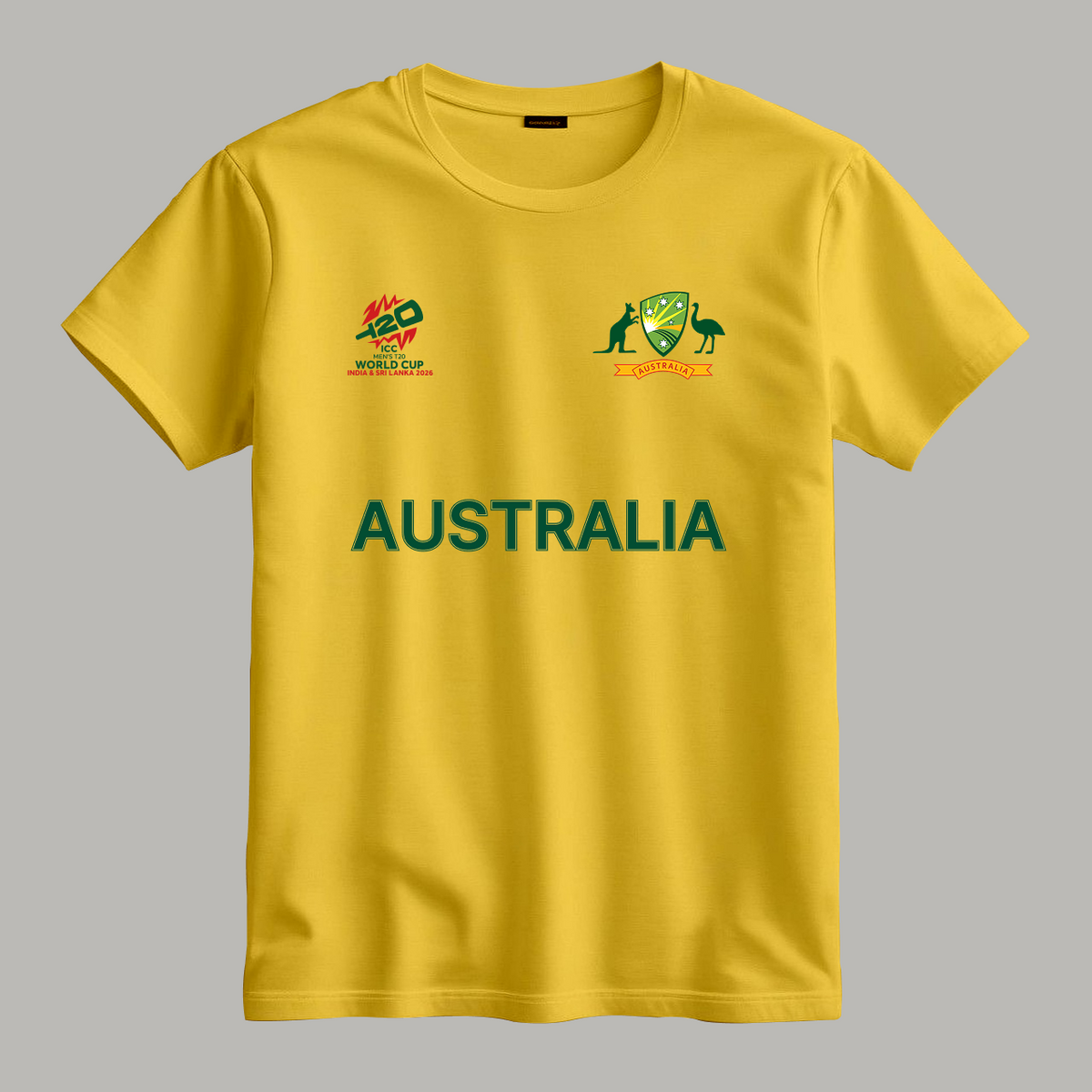 Cricket World Cup 2026 Australia Team Fan T-Shirt |  Male & Female Fan Jersey