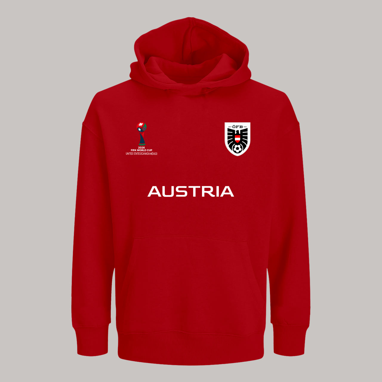Austria Soccer Team Fan Hoodie – 2026 World Cup Football Sweatshirt
