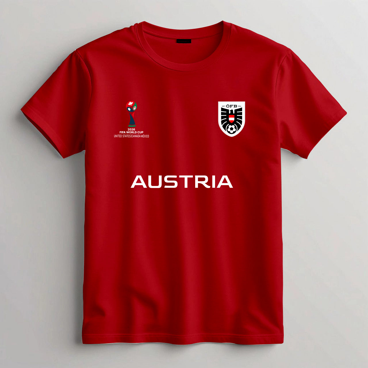 Austria Football Team Fan T-Shirt – 2026 Football World Cup TShirt