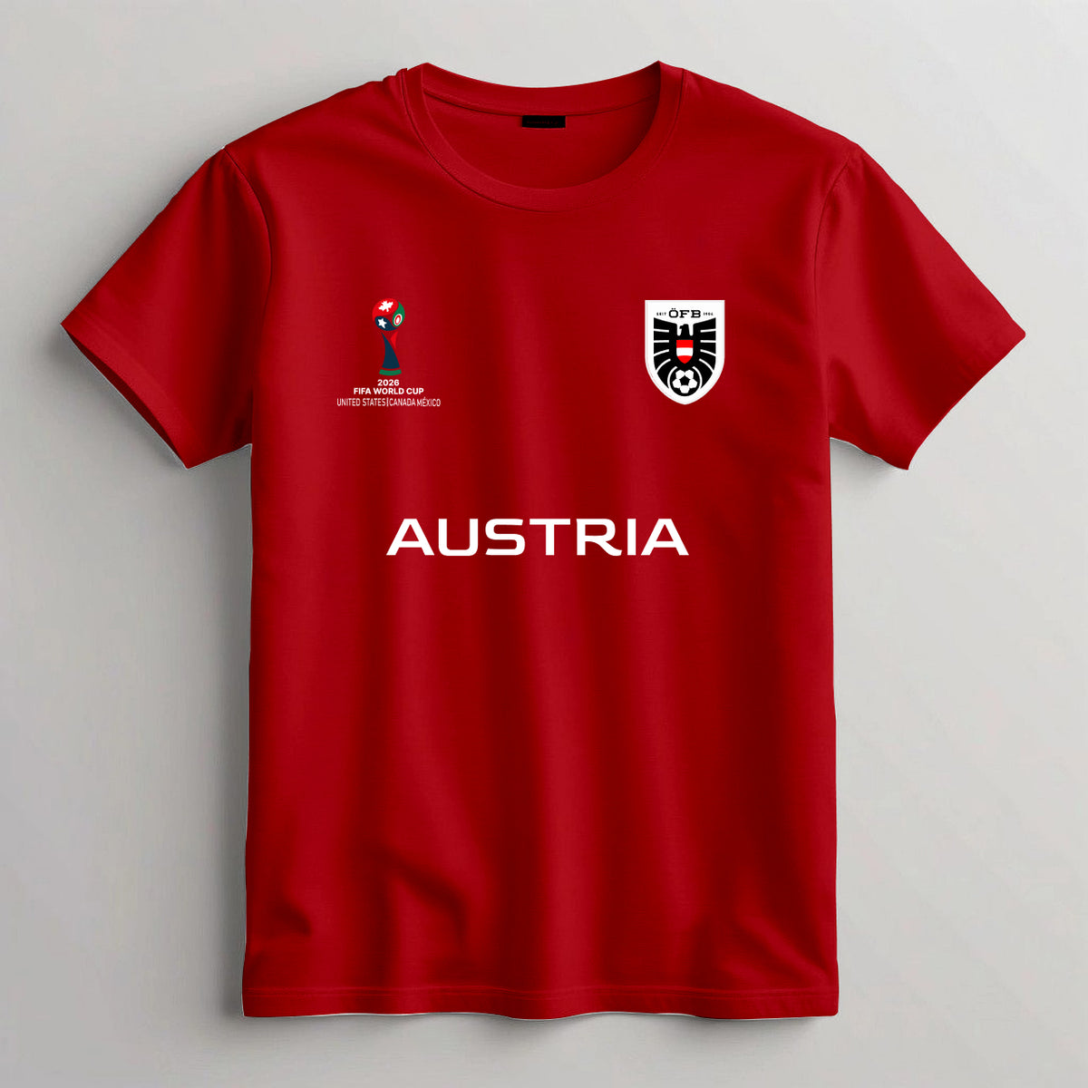 Austria Football Team Fan T-Shirt – 2026 Football World Cup TShirt