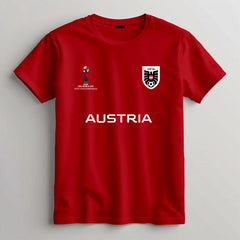 Austria Football Team Fan T-Shirt – 2026 Football World Cup TShirt