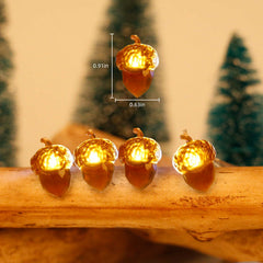 Wholesale Acorn Lights String Battery Powered Thanksgiving Lights