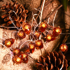 Wholesale Acorn Lights String Battery Powered Thanksgiving Lights