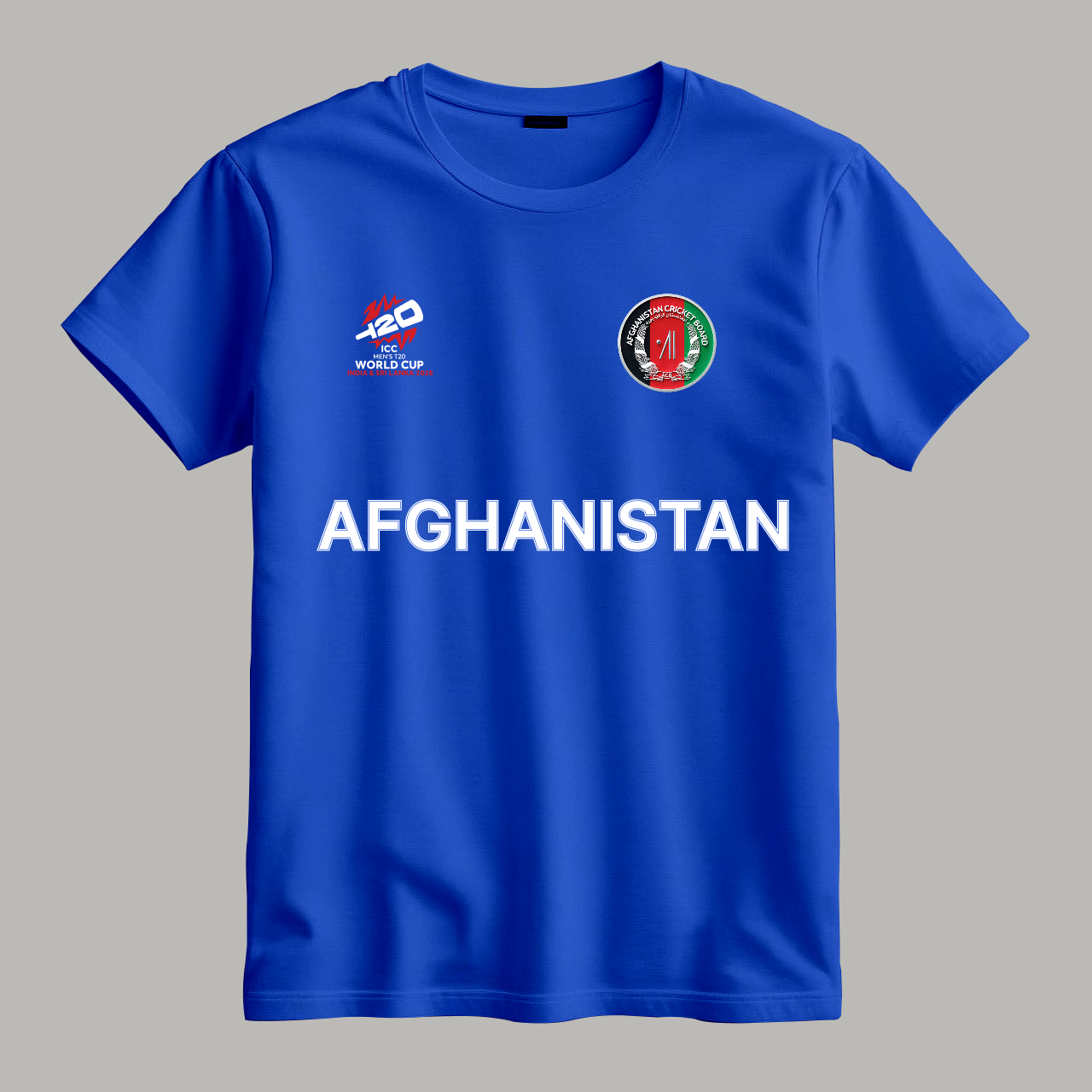 Cricket World Cup 2026 Afghanistan Team Fan T-Shirt |  Male & Female Fan Jersey