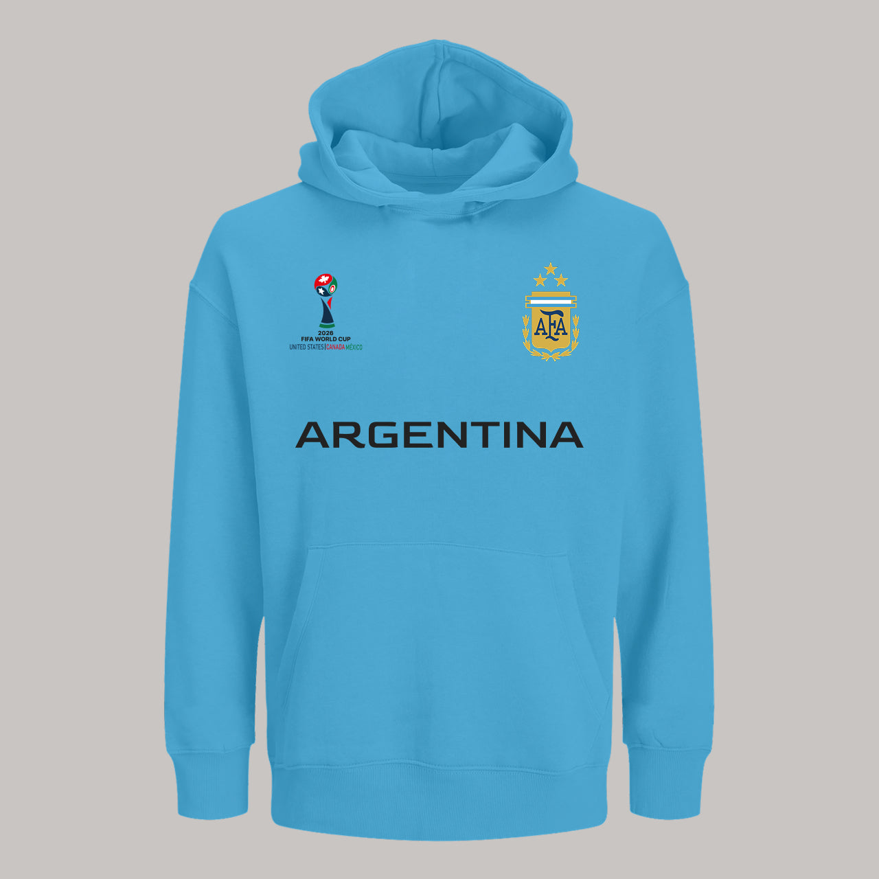 Argentina Soccer Team Fan Hoodie – 2026 World Cup Football Sweatshirt
