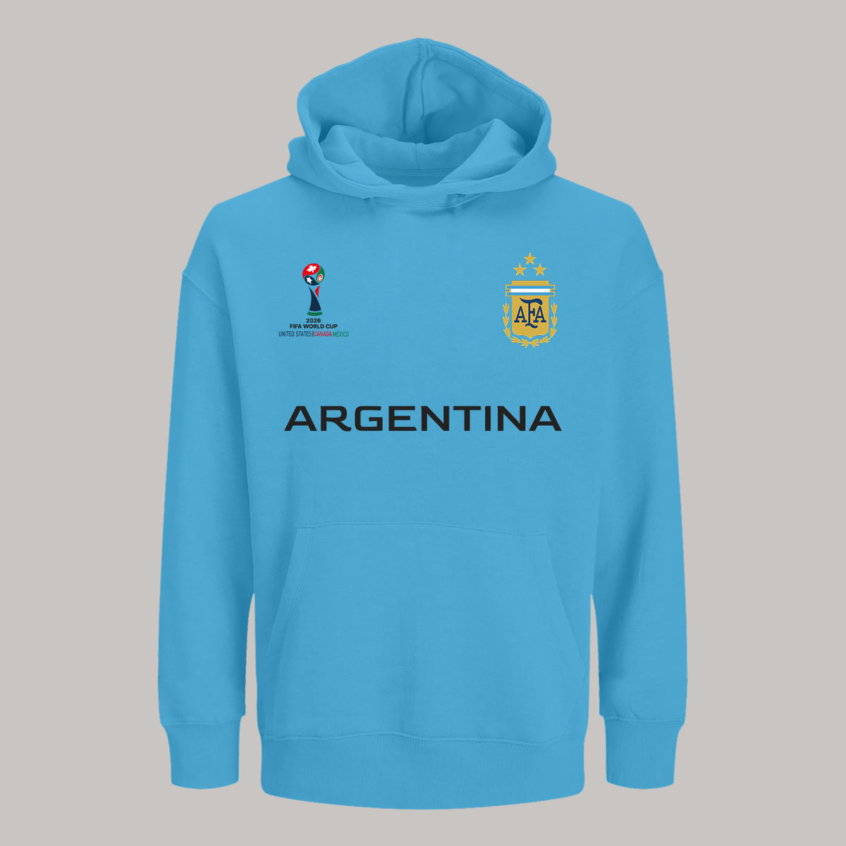Argentina Soccer Team Fan Hoodie – 2026 World Cup Football Sweatshirt