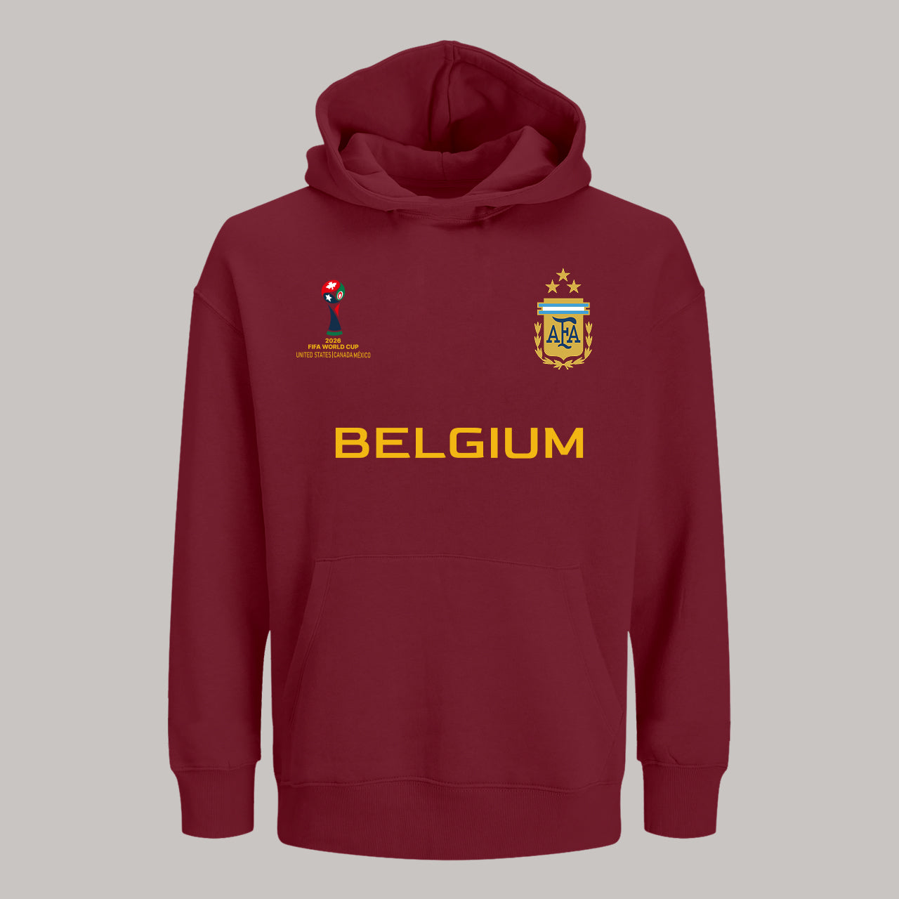 Belgium Soccer Team Fan Hoodie – 2026 World Cup Football Sweatshirt