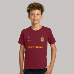 Belgium Football Team Fan T-Shirt For Boys/Youth – 2026 Football World Cup TShirt