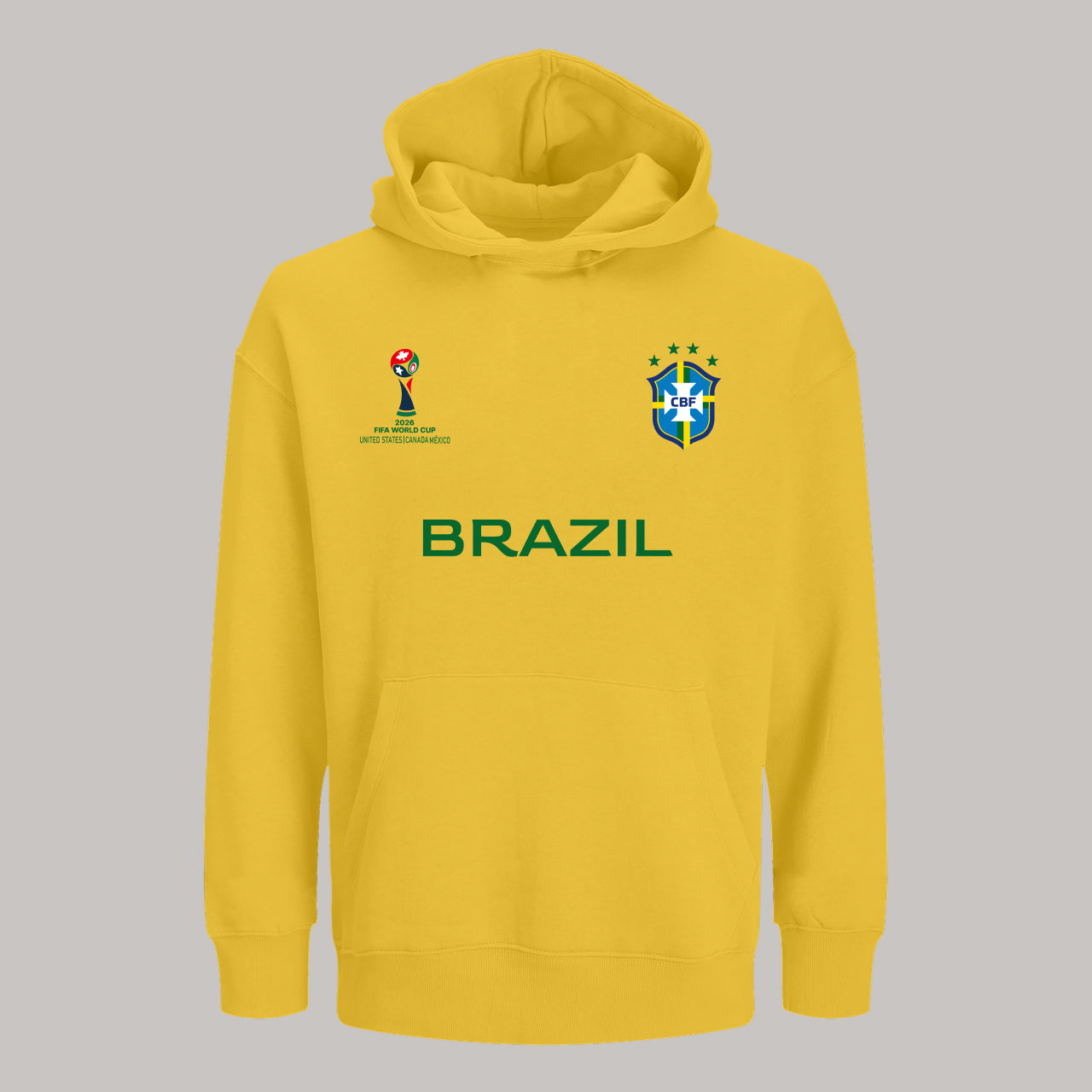 Brazil Soccer Team Fan Hoodie – 2026 World Cup Football Sweatshirt