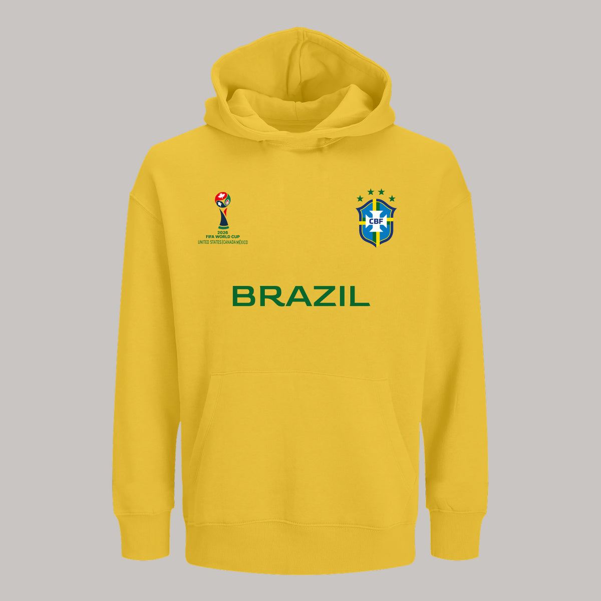 Brazil Soccer Team Fan Hoodie – 2026 World Cup Football Sweatshirt