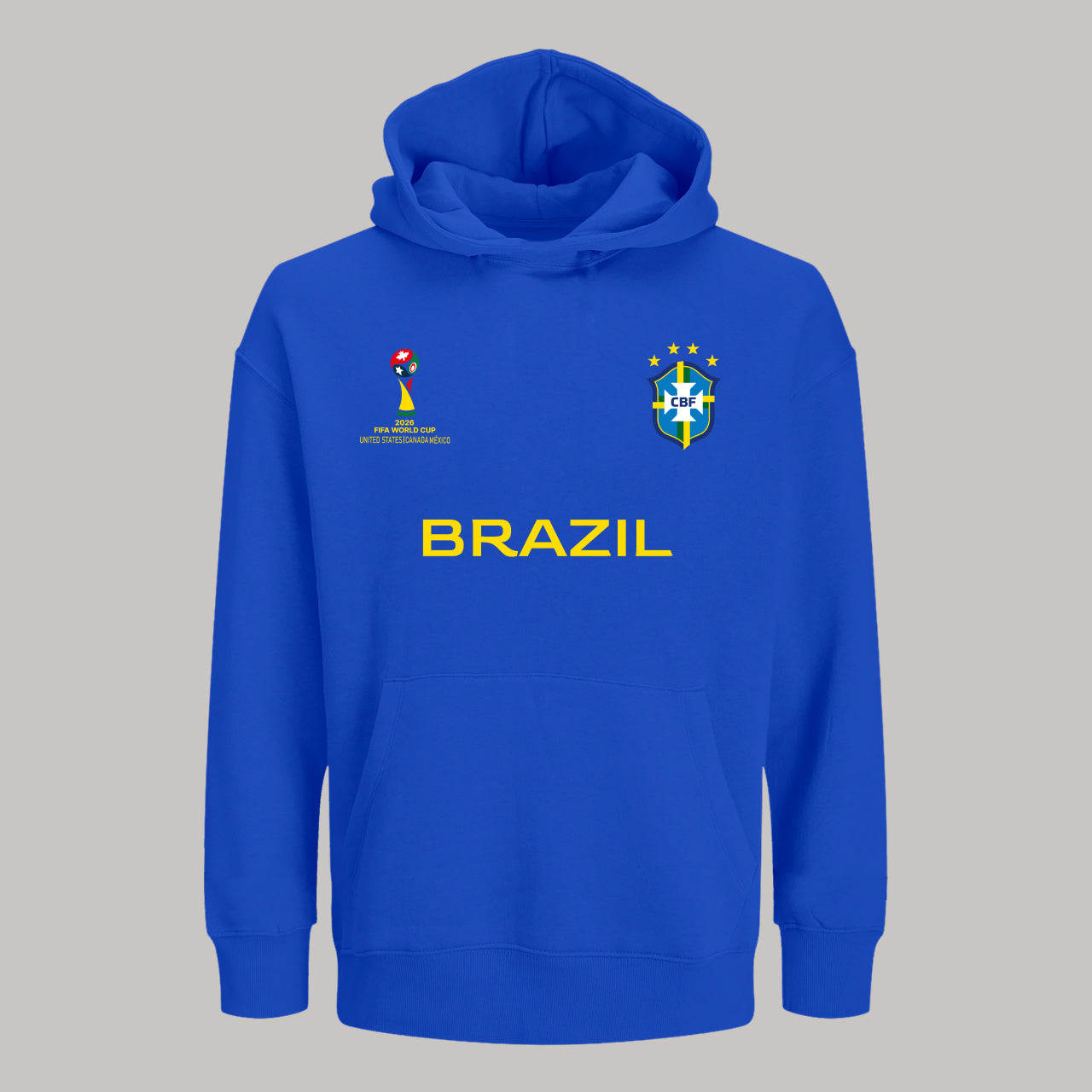 Brazil Soccer Team Fan Hoodie – 2026 World Cup Football Sweatshirt