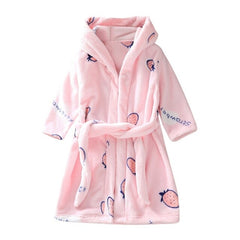 Boys Girls  long sleeved robe bathrobes home