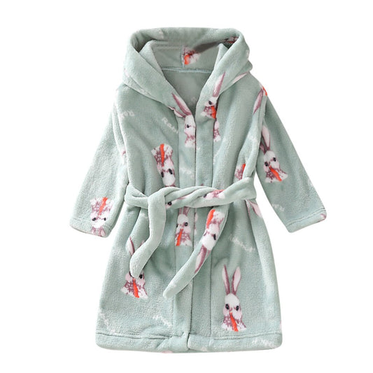 Boys Girls  long sleeved robe bathrobes home