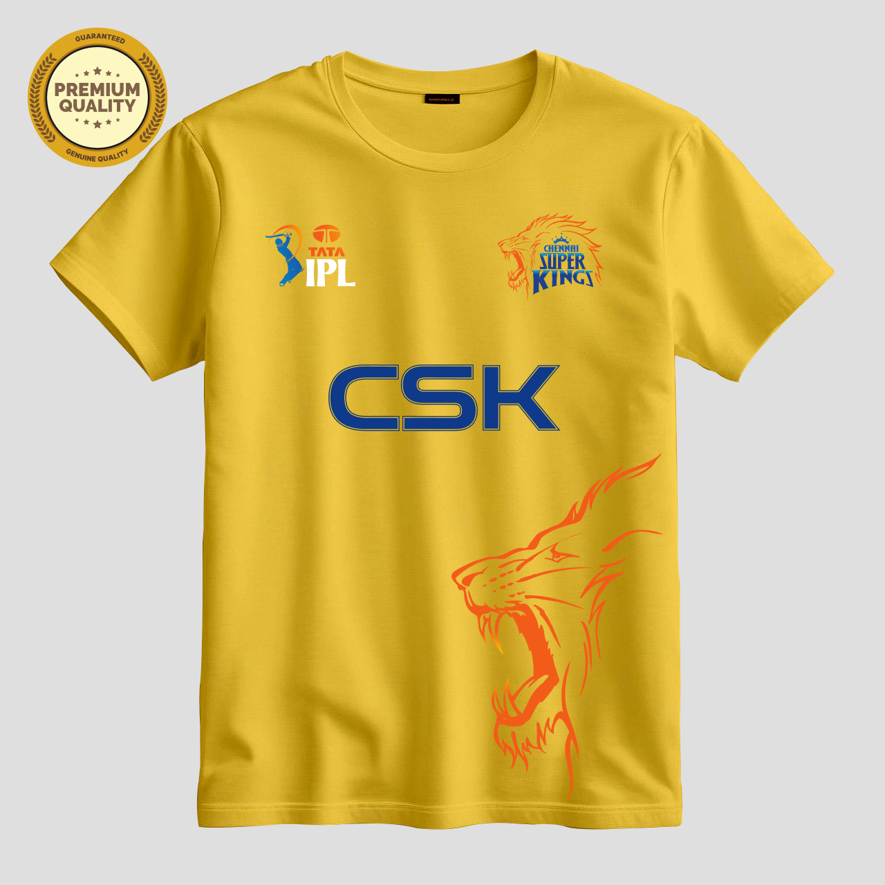 Chennai Super Kings Team Fan T-Shirt |  Male & Female Fan Jersey