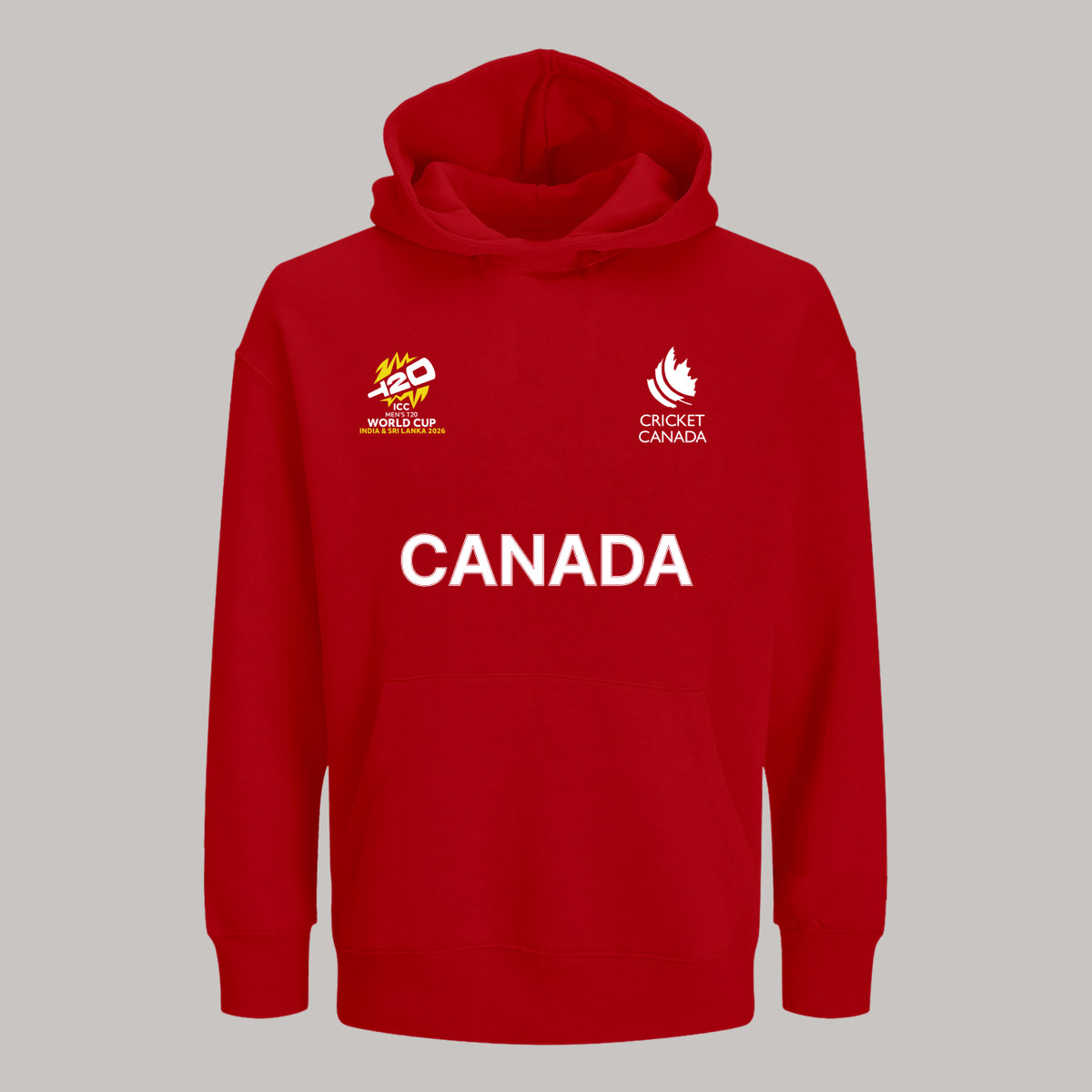 Canada Cricket Team Fan Jersey Hoodie for Cricket World Cup 2026  | Canadian Cricket Team Male & Female Fan Hoodies