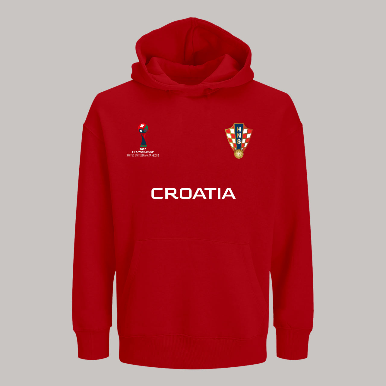 Croatia Soccer Team Fan Hoodie – 2026 World Cup Football Sweatshirt