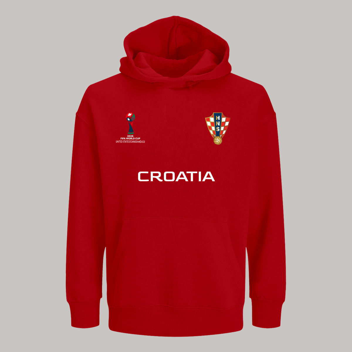 Croatia Soccer Team Fan Hoodie – 2026 World Cup Football Sweatshirt