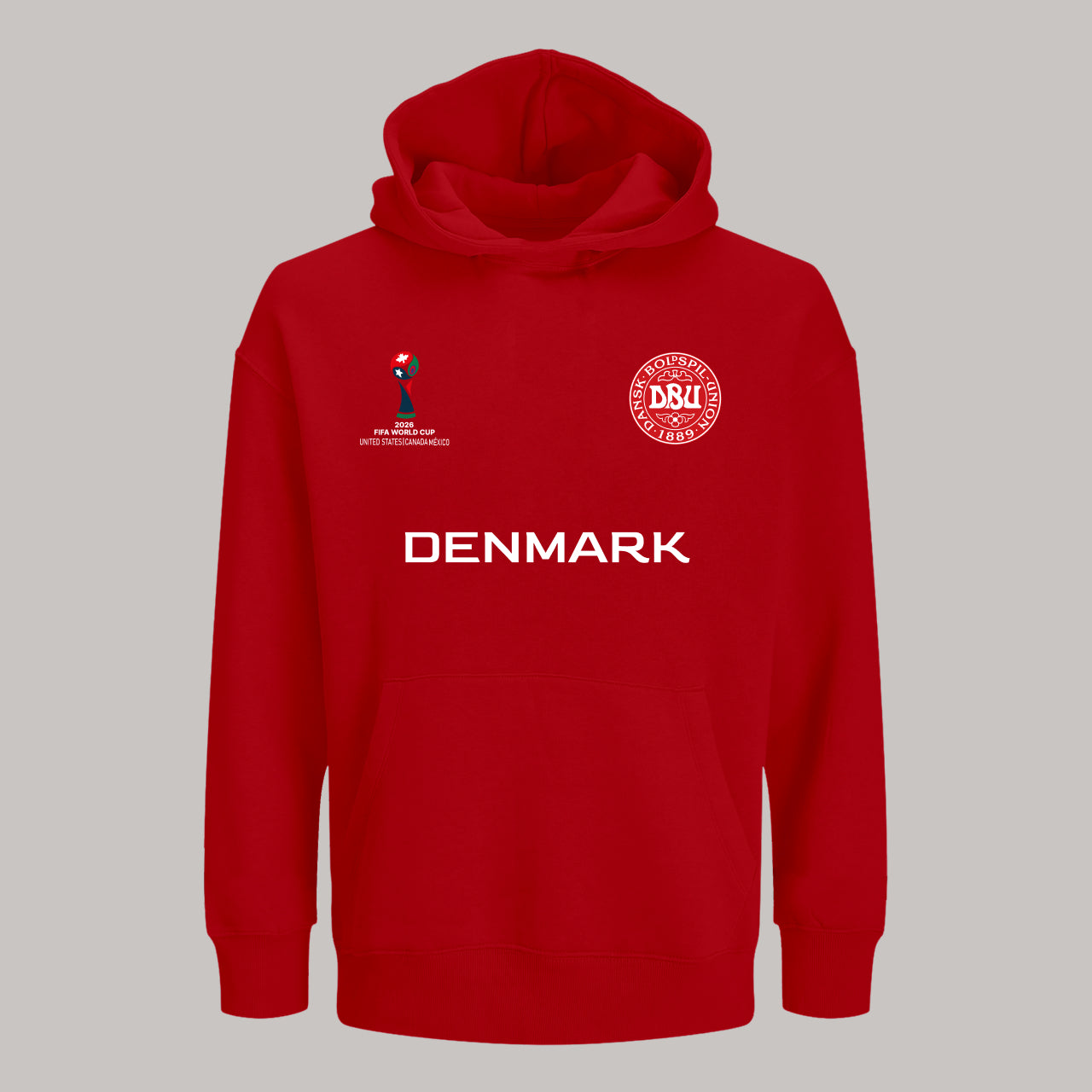 Denmark Soccer Team Fan Hoodie – 2026 World Cup Football Sweatshirt