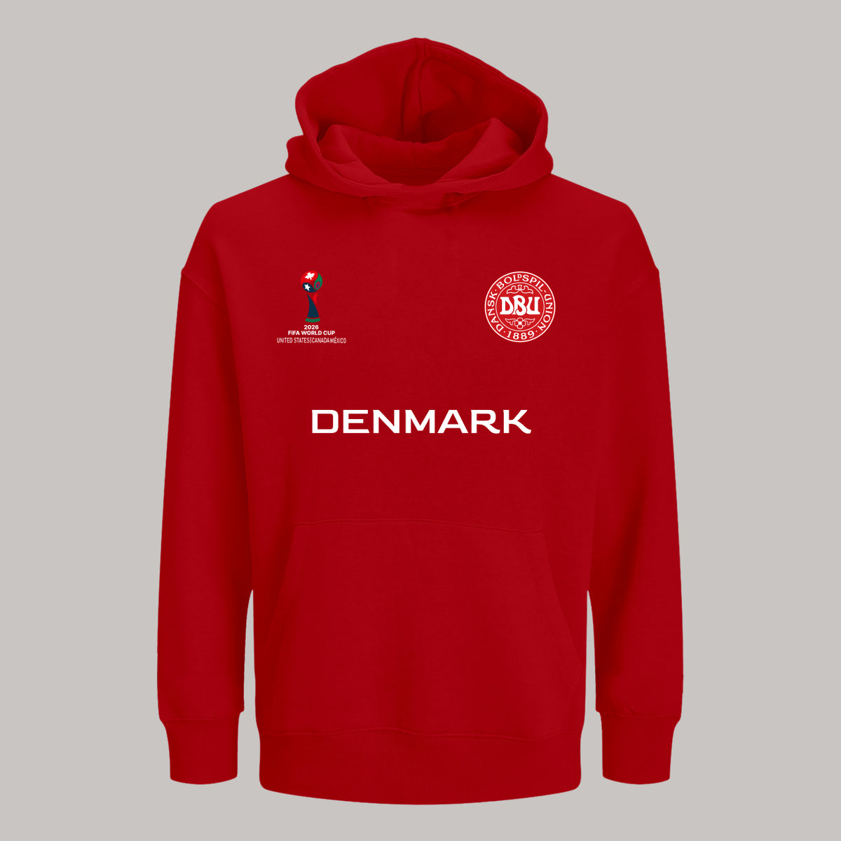 Denmark Soccer Team Fan Hoodie – 2026 World Cup Football Sweatshirt