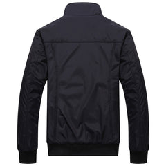 DIMUSI Mens Jackets Spring Autumn Casual Coats Solid Color Mens