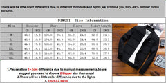 DIMUSI Mens Jackets Spring Autumn Casual Solid Color Coats Mens