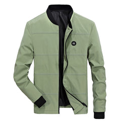 DIMUSI Mens Jackets Spring Autumn Casual Solid Color Coats Mens